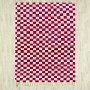 Red Checker Style Rug 2588