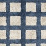 Stone Blue Chequerboard Rug 2220