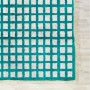 Turquoise Chequerboard Rug 2240
