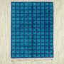 Turquoise Woven-Net Rug 2270